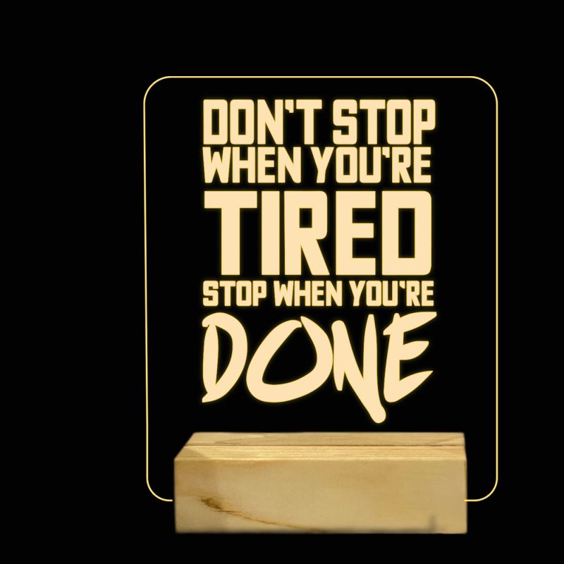Inspirational Quotes Night Lamp
