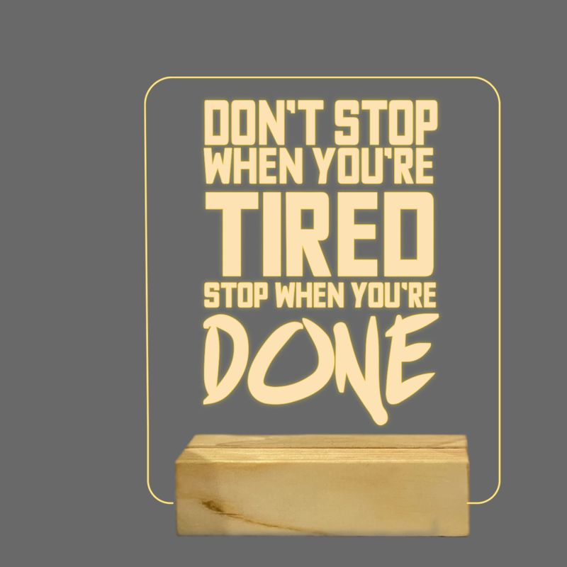 Inspirational Quotes Night Lamp