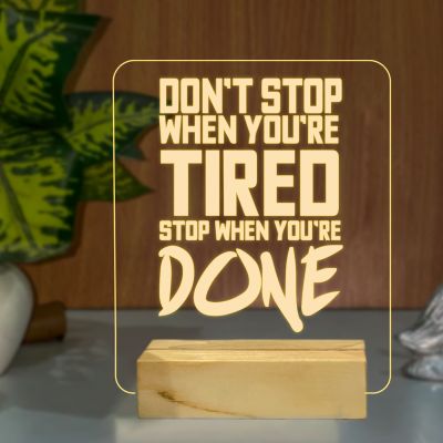 Inspirational Quotes Night Lamp