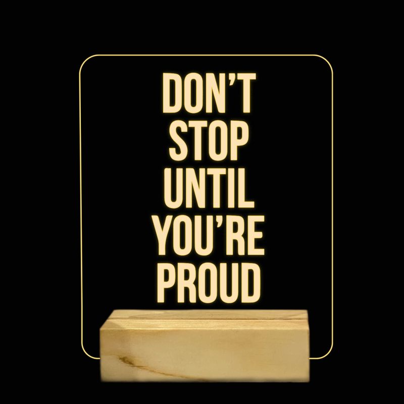 Motivational Quotes Night Lamp