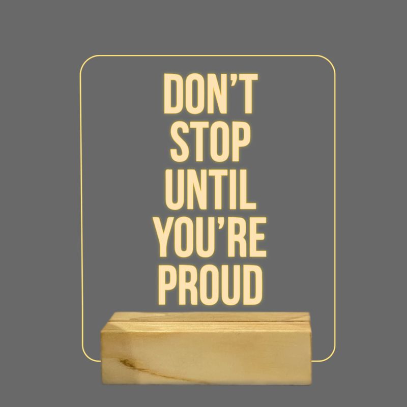Motivational Quotes Night Lamp