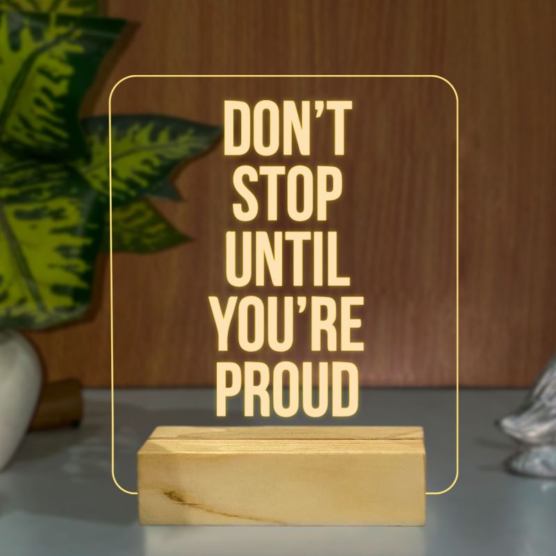 Motivational Quotes Night Lamp