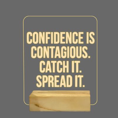 Quotes On Confidence Night Lamp
