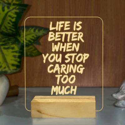 Motivational Quotes On Life Night Lamp