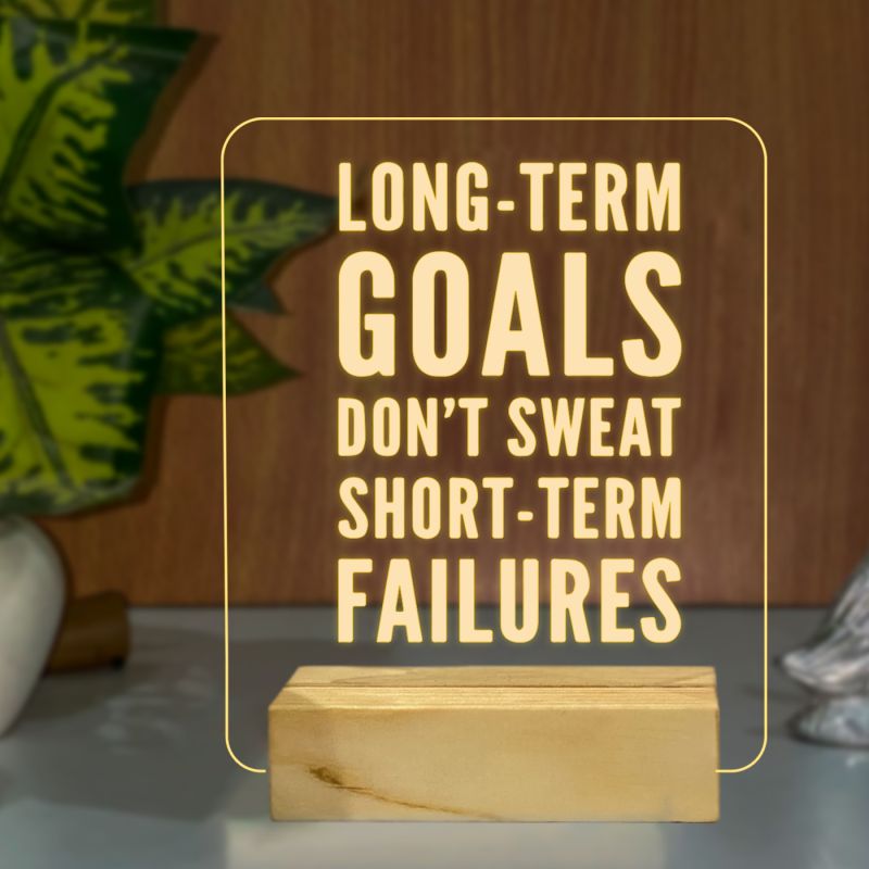 Quotes On Goals Night Lamp