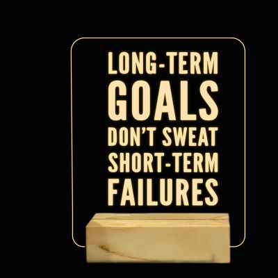 Quotes On Goals Night Lamp