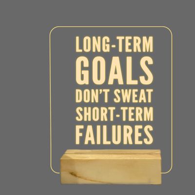 Quotes On Goals Night Lamp