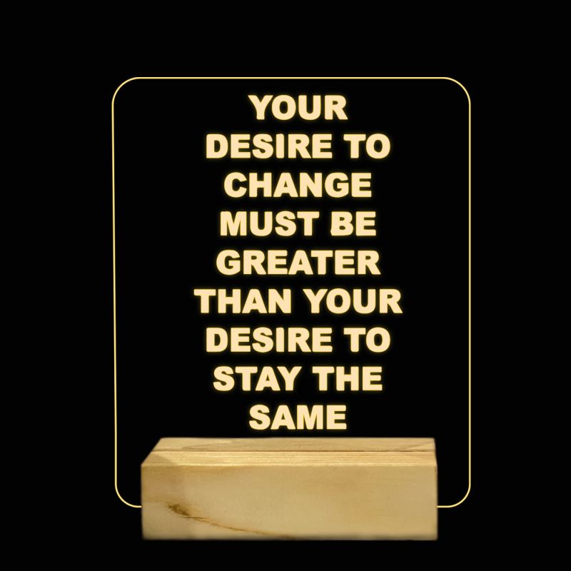 Motivational Quotes On Life Night Lamp