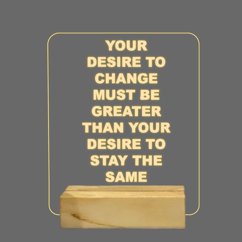 Motivational Quotes On Life Night Lamp