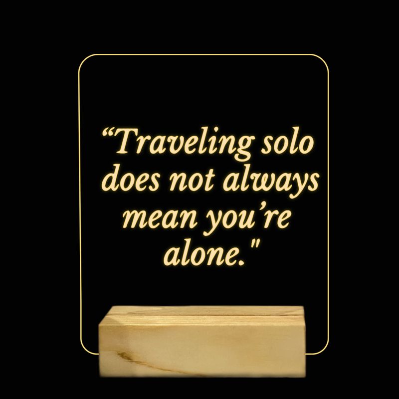 Travelling Quotes Night Lamp