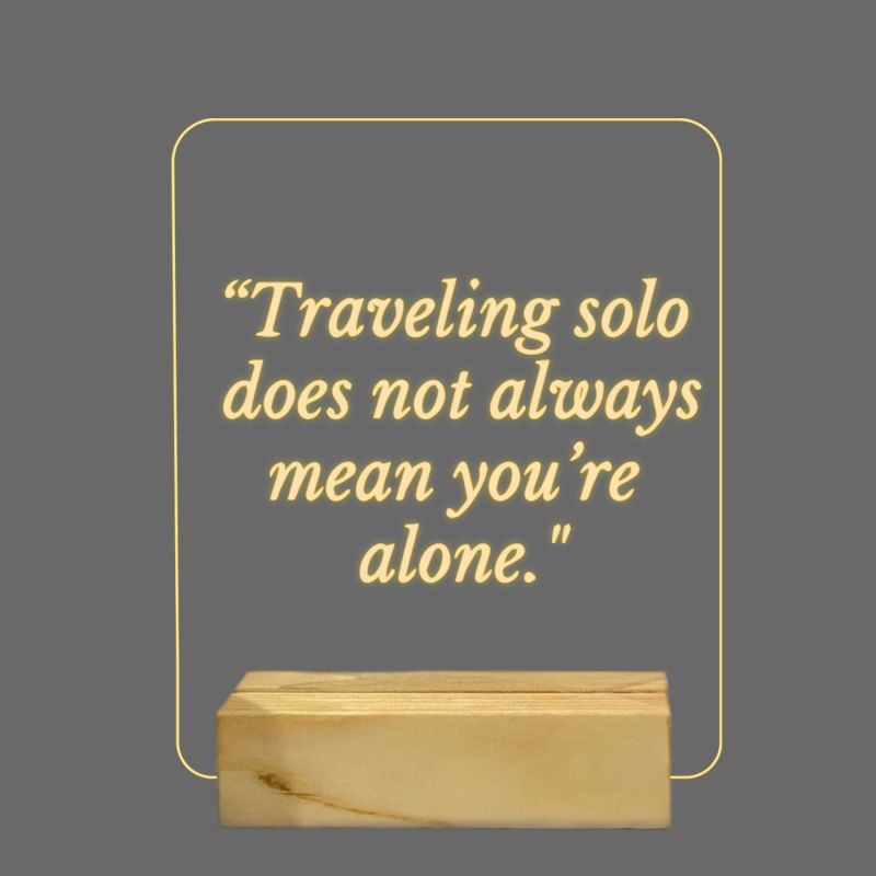 Travelling Quotes Night Lamp