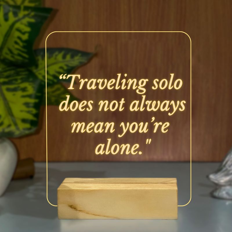 Travelling Quotes Night Lamp