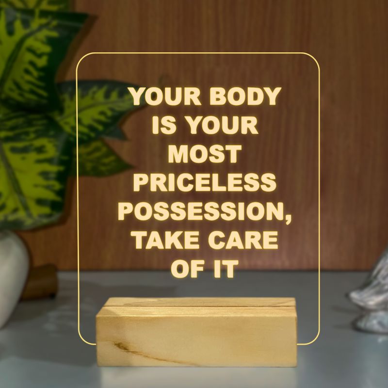 Quotes On Health Night Lamp