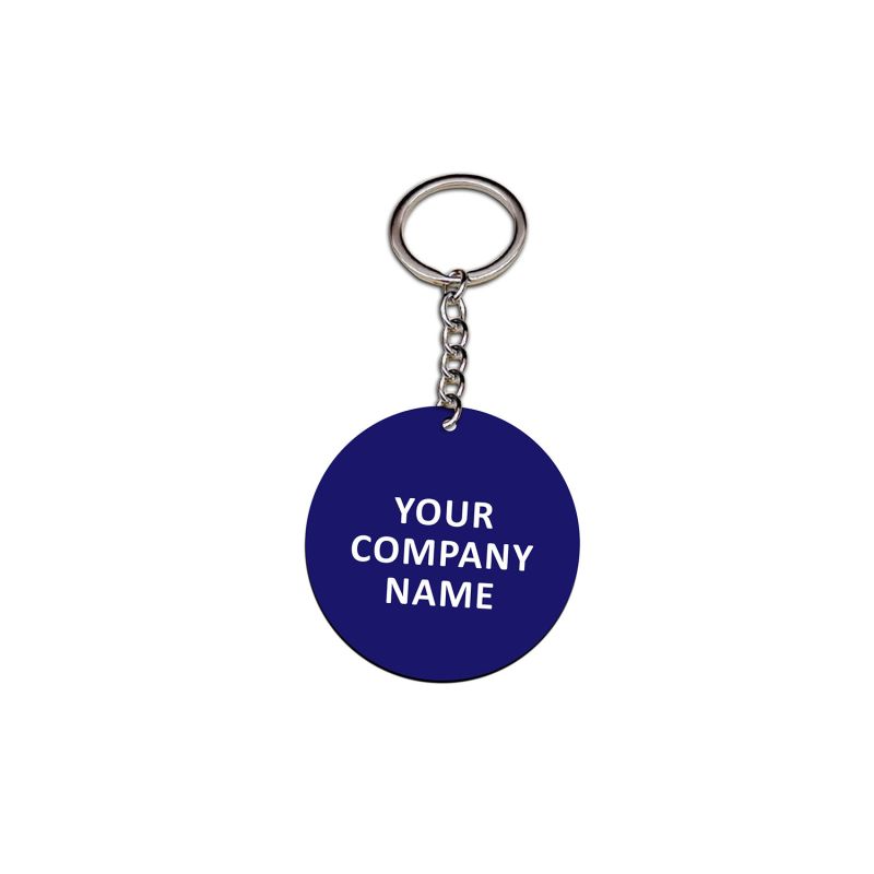 Circle Shape Key Chain With Customized Name