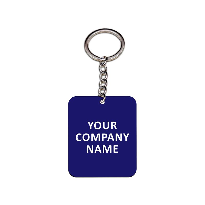 Square Shape Key Chain With Customized Name