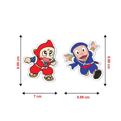 Ninja Hattori Theme Characters Magnet Sticker For Home, Offices, ETC