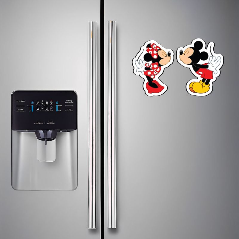 Mickey & Minnie Mouse Character Design Magnet Stickers