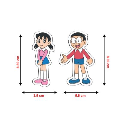 Nobita & Shizuka Character Design Magnet Sticker