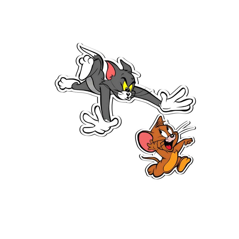 Tom & Jerry Design Characters Magnet Stickers