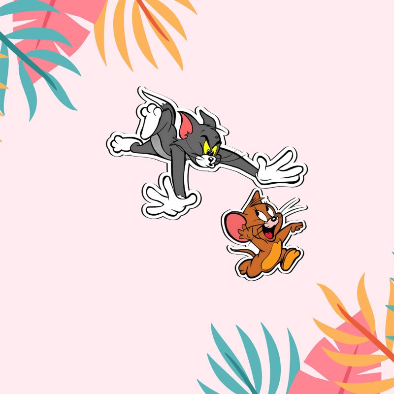 Tom & Jerry Design Characters Magnet Stickers