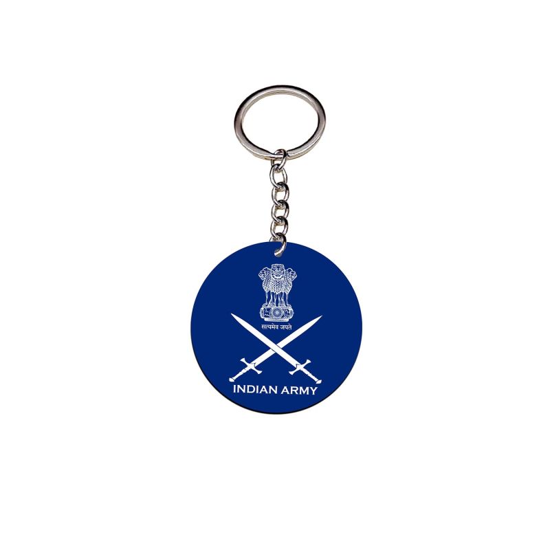 Indian Army Texted Key Chain