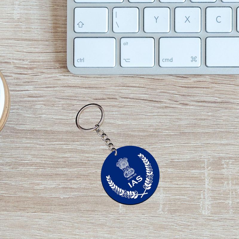 IAS Sign Or Text Printed Design Key Chain