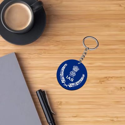 IAS Sign Or Text Printed Design Key Chain