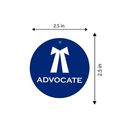 Advocate Sign Or Text Design Printed Key Chain