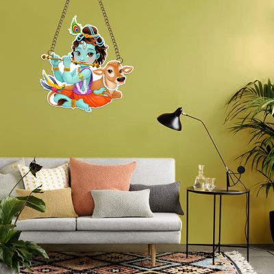 Lord Krishna Design Wall Hanging For Decorations