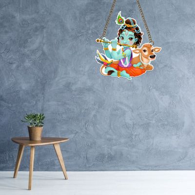 Lord Krishna Design Wall Hanging For Decorations