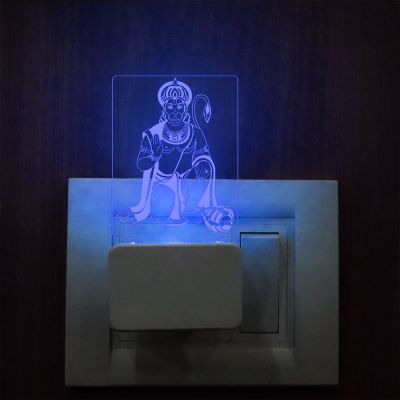 Lord Hanuman Ji Design Plug In Night Lamp