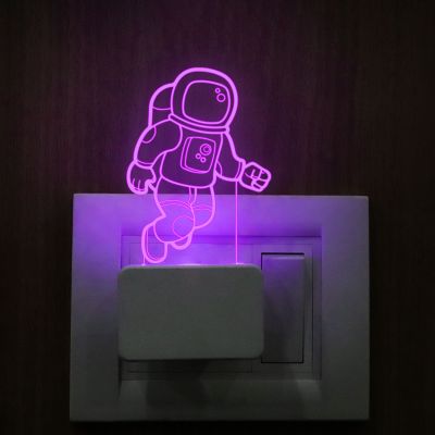 Astronaut Suit Design Plug In Night Lamp