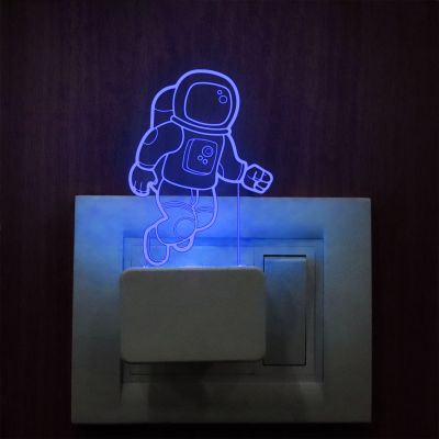 Astronaut Suit Design Plug In Night Lamp