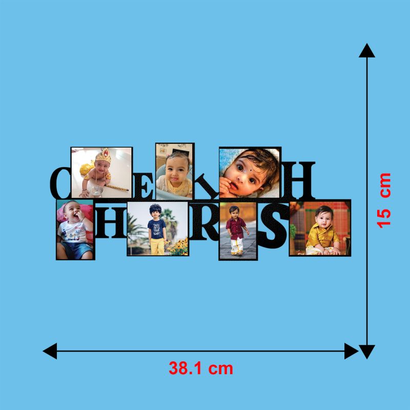 Cherish Texted Design Photo Frame With Customized Photo