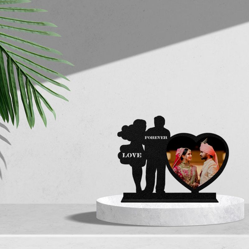 Couple Photo Frame With Love Forever Text With Customized Photo