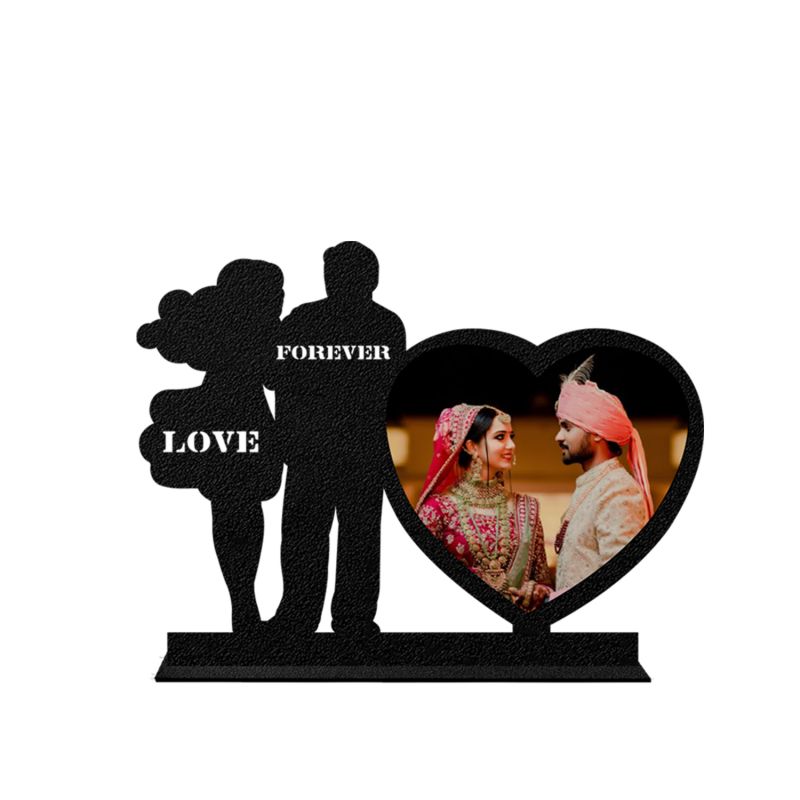 Couple Photo Frame With Love Forever Text With Customized Photo