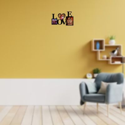 Love Text Design Photo Frame With Customized Photo