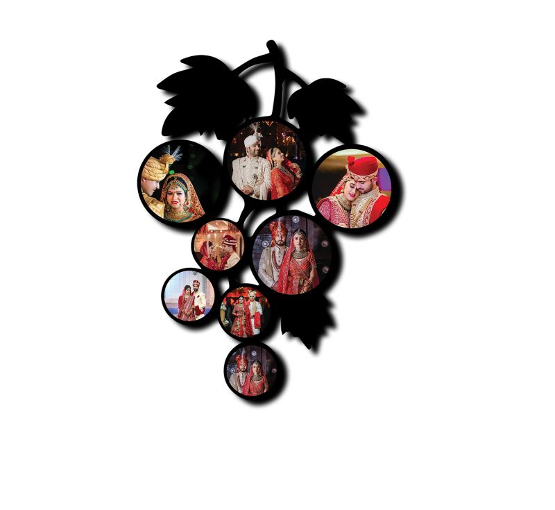 Grapes Design Photo Collage With Customized Photo