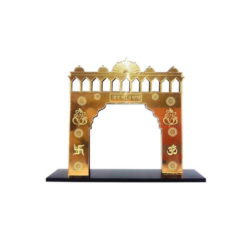 Jai Shree Khatu Shyam Ji Dwar Design Decorative Showpiece For Home, Car Dashboards ETC