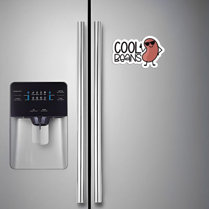 Cool Beans Text Design Magnet Sticker For The Decorations