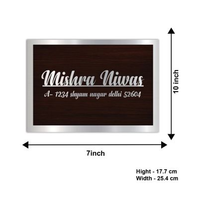 Wooden Personalized Name Plate Home Door Decor Name Plate