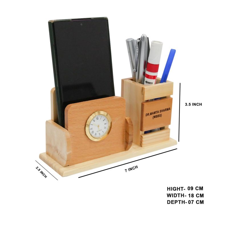 Personalized Pen Holder With Name & Logo | Customized Pen Stand