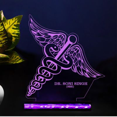 Personalized Led Lamp Customized with Name and Logo Multicolored Desk Table lamp