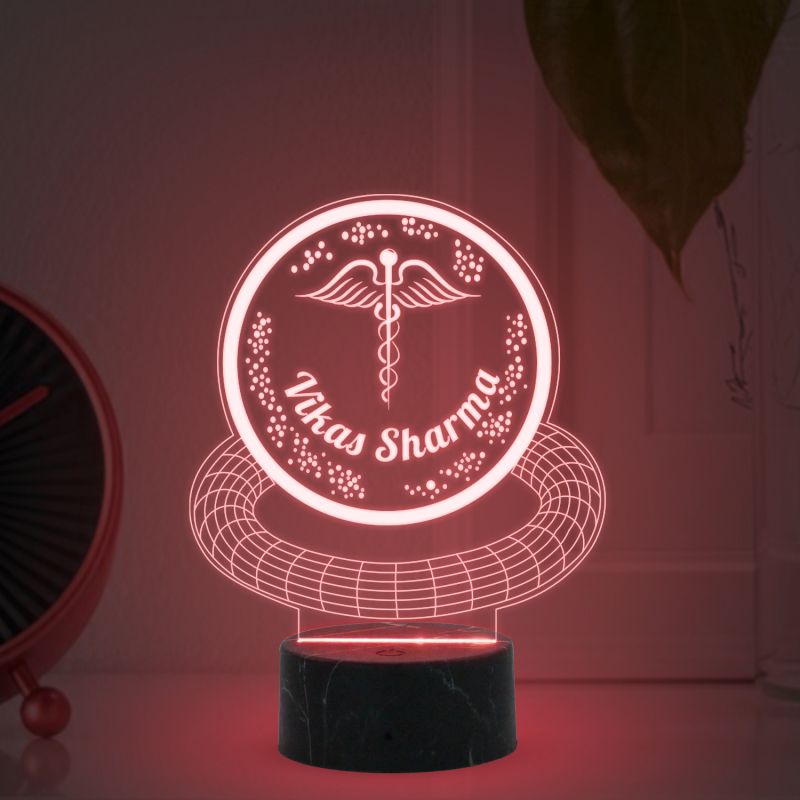 Personalized Led Lamp Customized with Name and Logo Multicolored