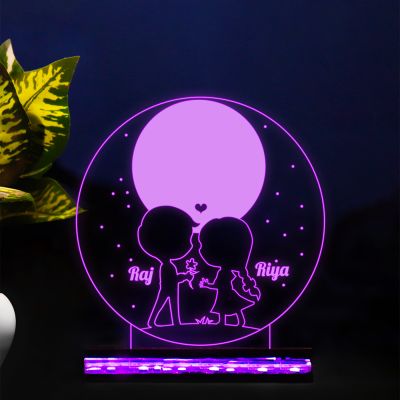 Customized Couple Night lamp With 16 Color Changing Light