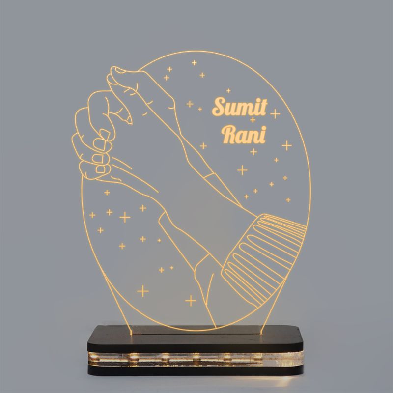 Customized Gift Couple Hand Night lamp 16 Color Changing Light