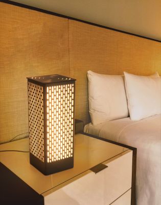 Elegant Wooden LED Table Lamp Wooden Carved Design Creative Warm Ceiling Light