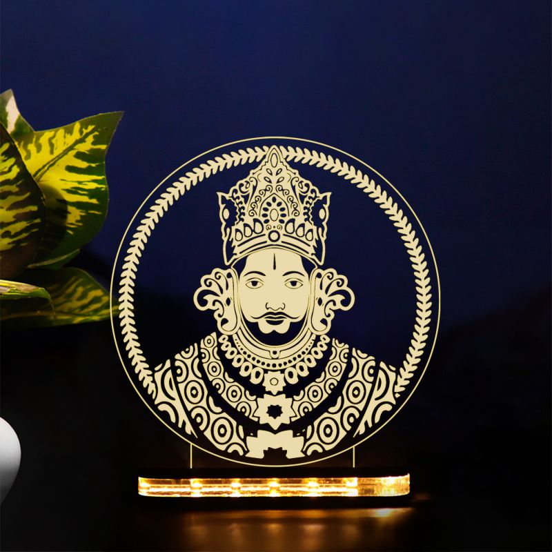 3D Illusion Khatu Shyam Ji Night Lamp for Home Decoration Lighting Gifts