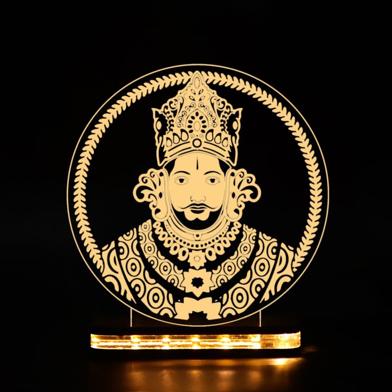 3D Illusion Khatu Shyam Ji Night Lamp for Home Decoration Lighting Gifts