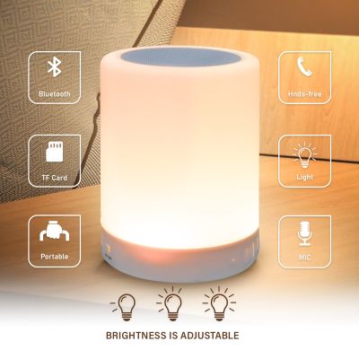 Led Touch Speaker with Portable Night Light Smart Colour Changing Touch Control